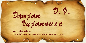Damjan Vujanović vizit kartica